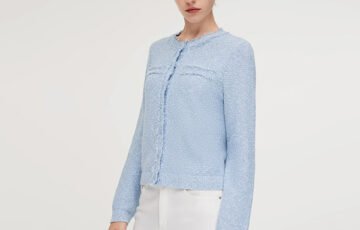 Goelia1995 Frayed Edge Knit Cardigan (2)