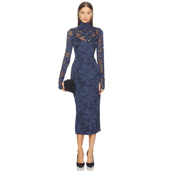 AFRM Crochet Dress Shailene Floral Dress Taswiquh (2)