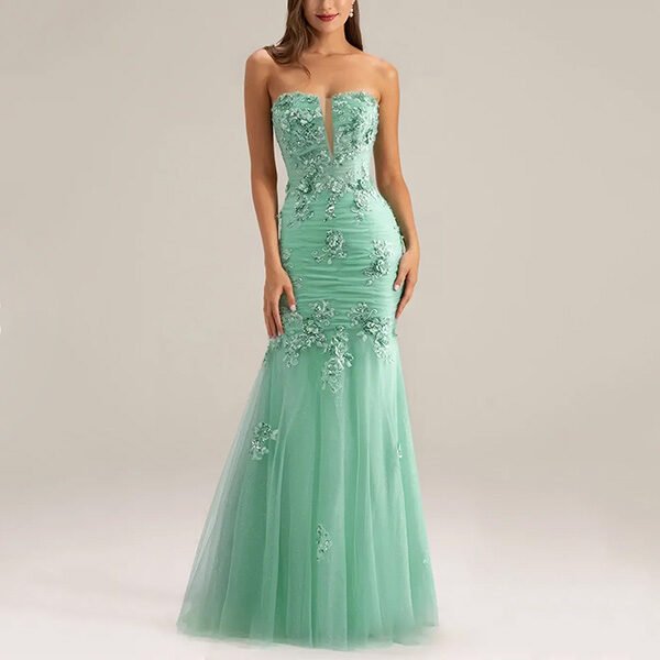 AW Caspar Gown | Strapless Mermaid