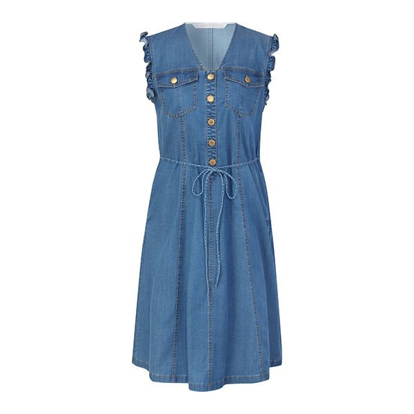 Goelia1995 Denim Midi Dress | Lyocell