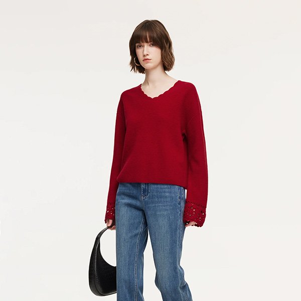 Goelia Wool V-Neck Sweater