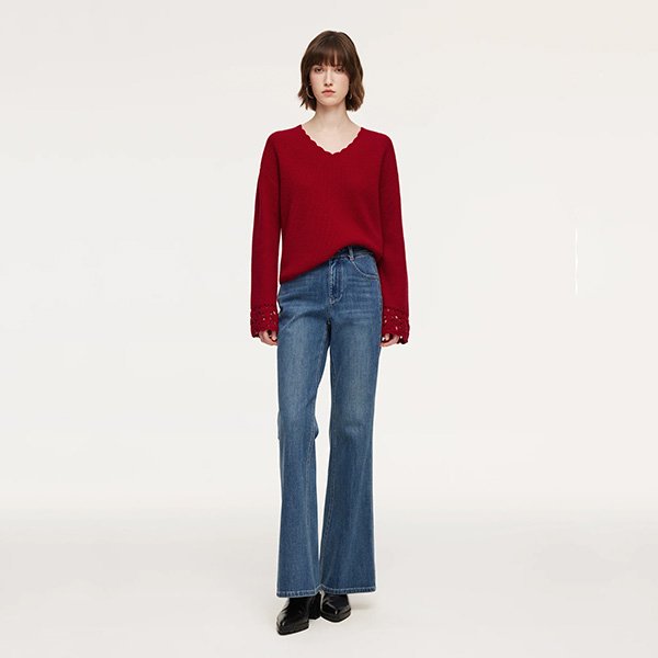 Goelia Wool V-Neck Sweater