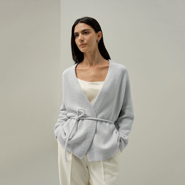 LILYSILK Silk Cashmere Wrap Cardigan (5)