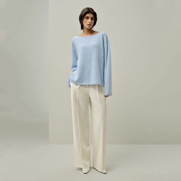 Lilysilk Cashmere Sweater Blue