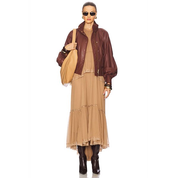 Zimmermann Peplum Dress Biscuit | Flutter Dress