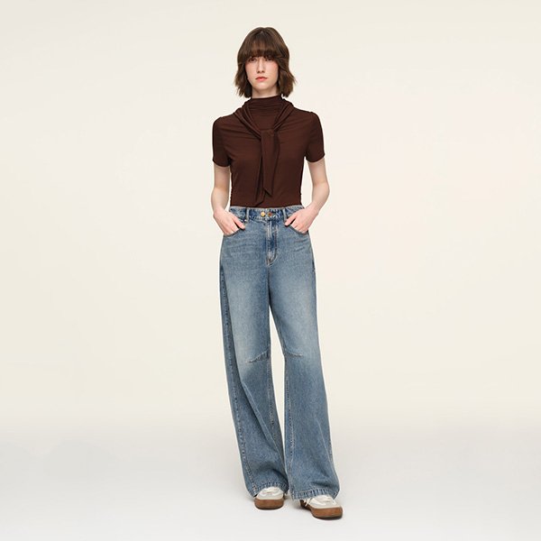 Goelia1995 Curved Jeans Adjustable Waist Modern Fit (2)