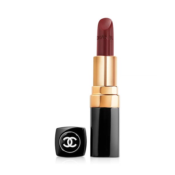 Satin Lipstick CHANEL Rouge Coco in 140 Rotonde deep berry red shade