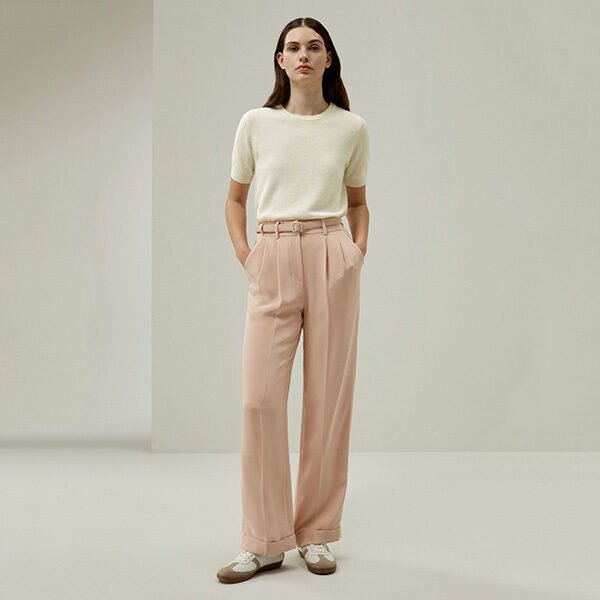 Straight-Leg Trousers - Silk Crêpe | LILYSILK