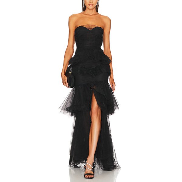 Tulle Gown - Alai Strapless | Michael Costello
