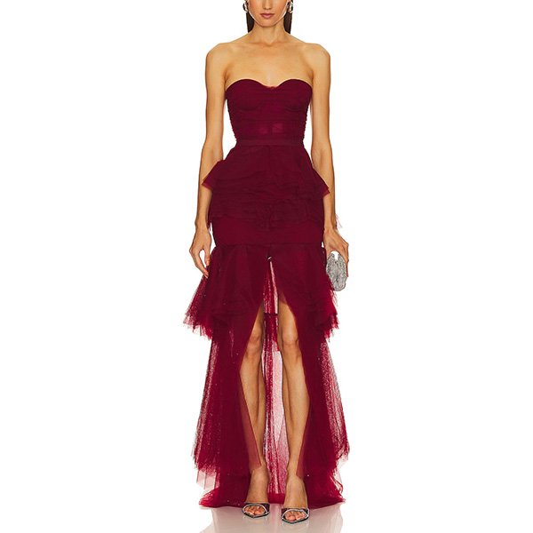 Tulle Gown - Alai Strapless | Michael Costello