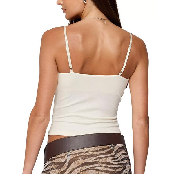 Cut Out Top - Layered Bra Cowl Neck | Edikted