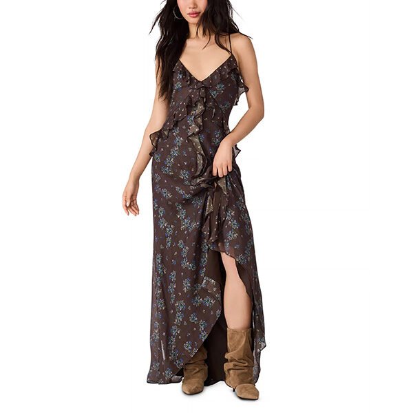 Maxi Dress - Roselyn Printed Ruffle | Steve Madden