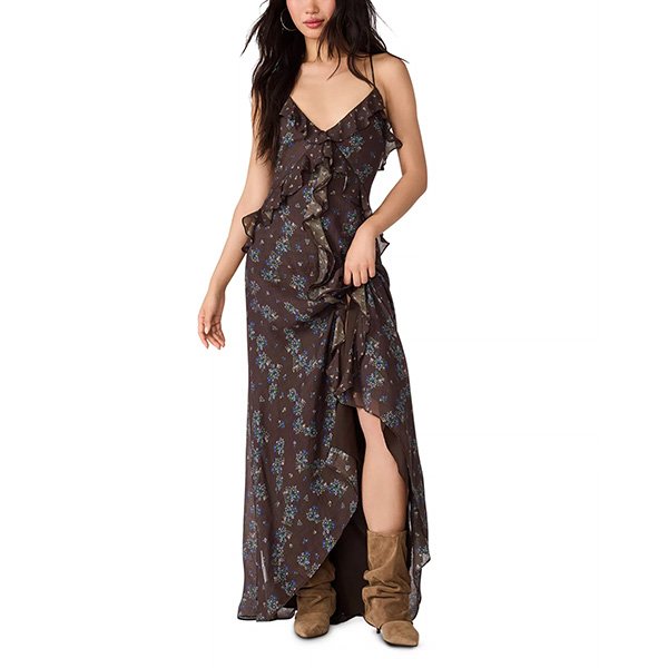 Maxi Dress - Roselyn Printed Ruffle | Steve Madden