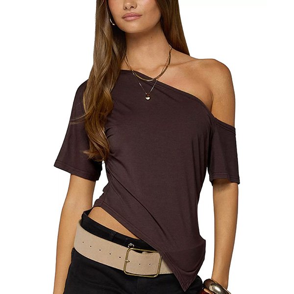 One Shoulder Top - Elori Asymmetric | Edikted