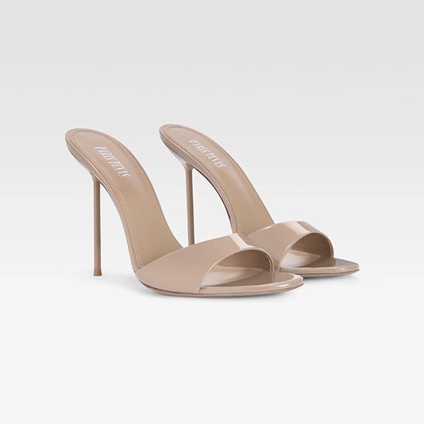 Patent Mules - Lidia 105 Stiletto | Paris Texas