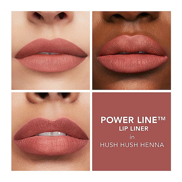 Plumping Lip Pencil Buxom Hush Hush Henna muted rosewood swatches on diverse lips