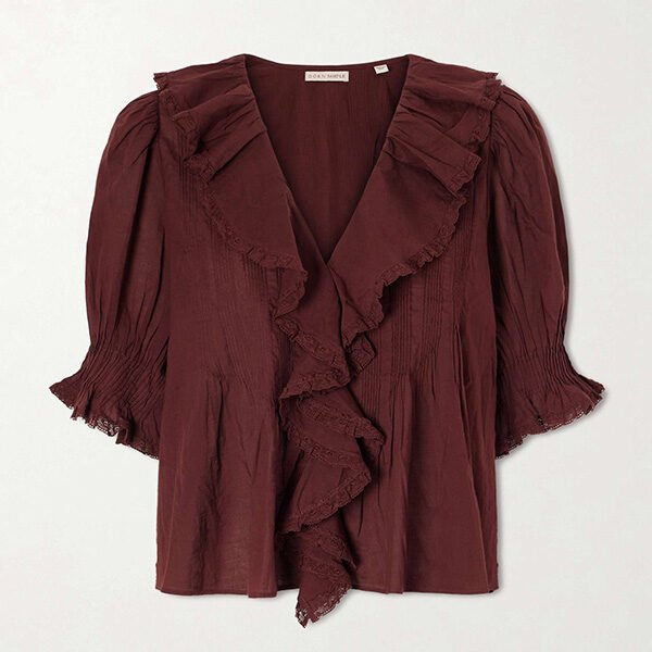 Ruffled Blouse - Henri Organic Cotton | DÔEN