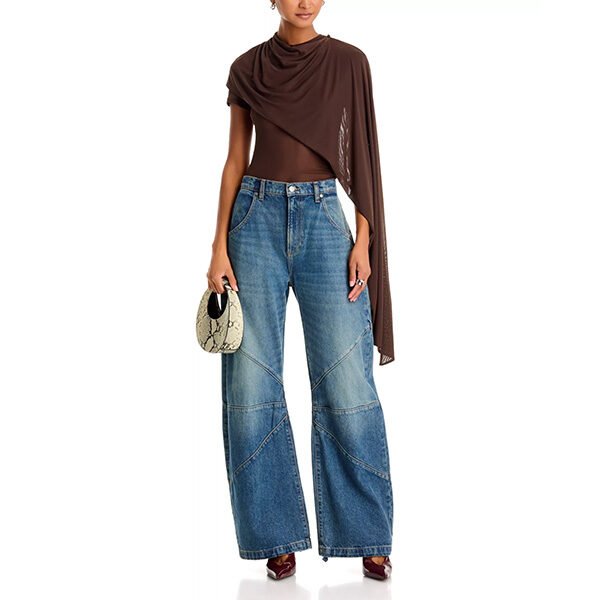 Sheer Top - Fiona Draped Mesh | AFRM