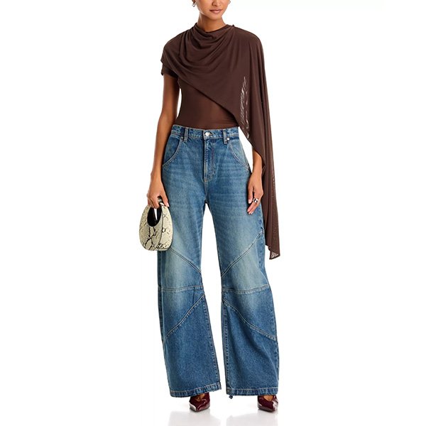 Sheer Top - Fiona Draped Mesh | AFRM