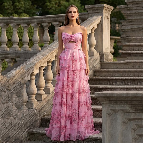 Tiered Dress - Giovanna Floral Tulle | AW