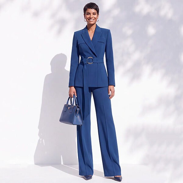 Women Suits - Berlin Blue Peak Lapel | Zapaka