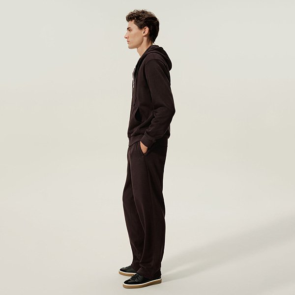 Zip Up Hoodie - Silkerry Espresso | LILYSILK