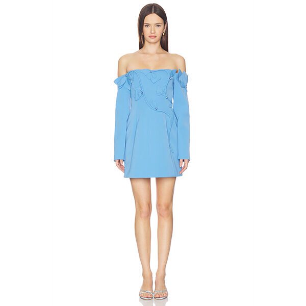 Acler Newmoat Mini Dress | Alt Blue Floral