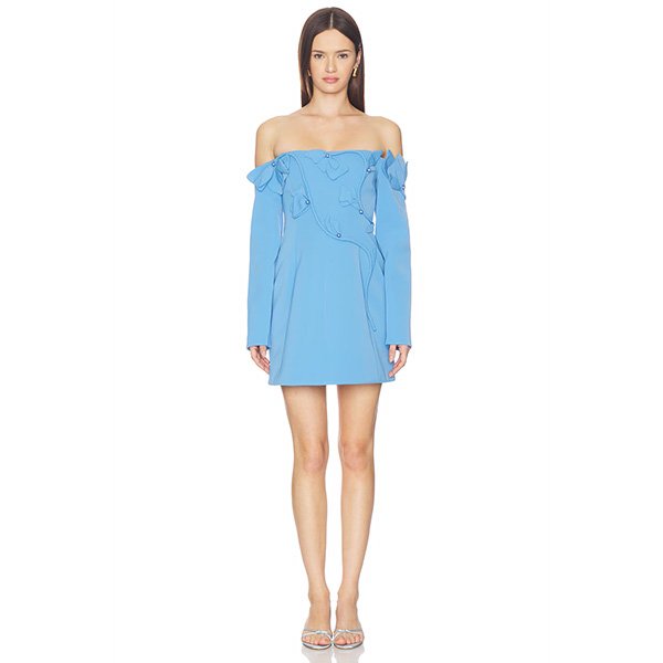 Acler Newmoat Mini Dress | Alt Blue Floral