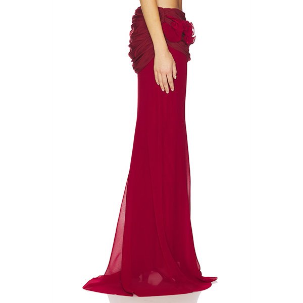 Aniye Records Tecla Skirt | Cardinal Georgette
