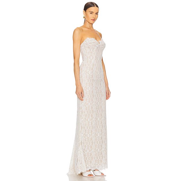 Bronx Banco Kiera Gown | White Lace