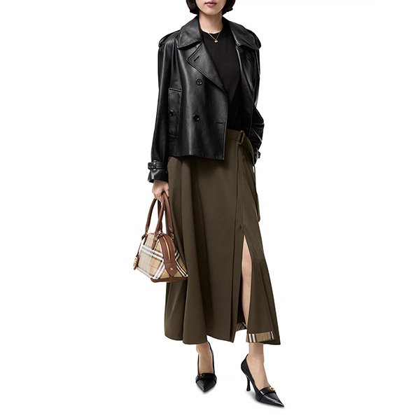 Burberry Wool Twill Skirt