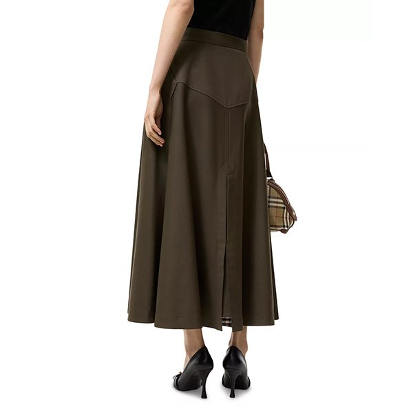 Burberry Wool Twill Skirt