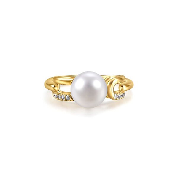 Emphasis Cosmos Ring | Pearl & Diamond Gold