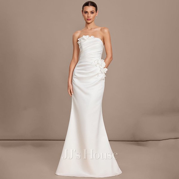 JJ's House Canna Gown | Ivory 3D Floral