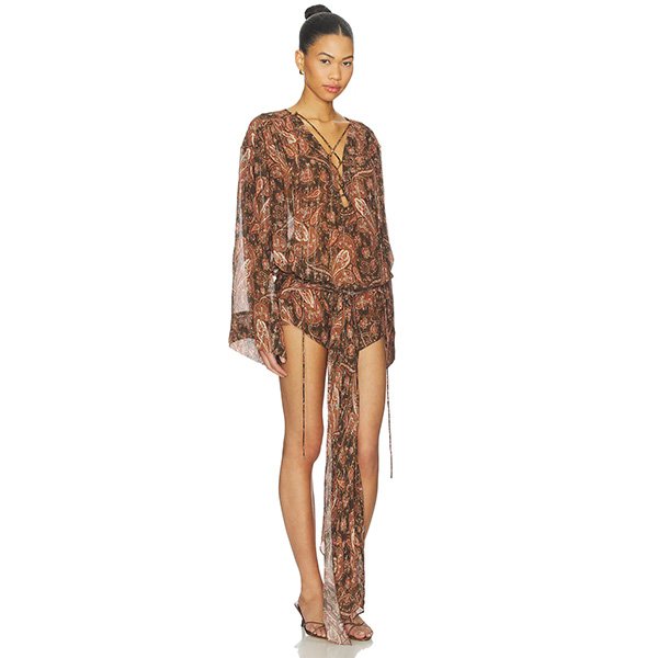 The Andamane Indira Dress Paisley Plisse (4) The Andamane Indira Dress | Paisley Plisse