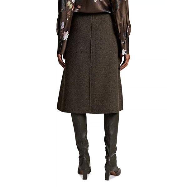 A-Line Skirt - Splitable Midi | Vince