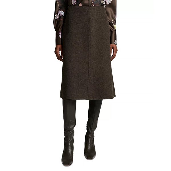 A-Line Skirt - Splitable Midi | Vince