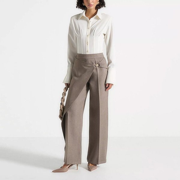Beryl Trousers - Wrap Wide Leg | Manière De Voir