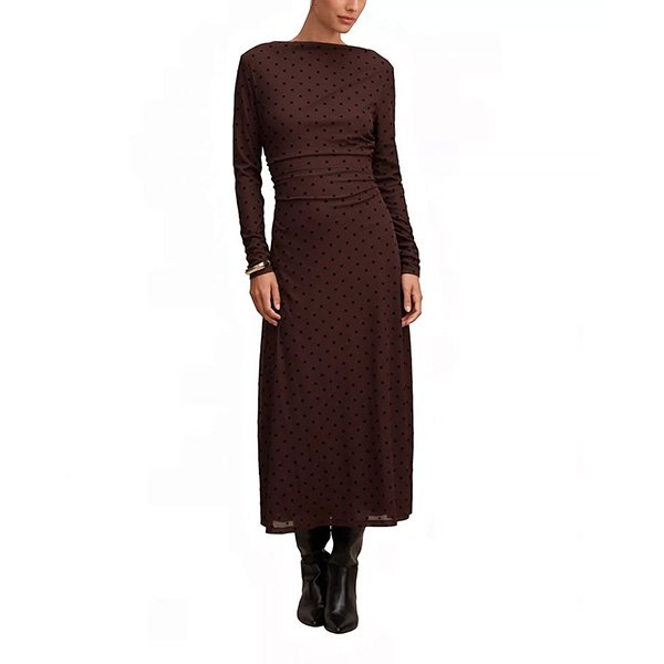 Bonnie Dress - Polka Dot Mesh Midi | Ever New