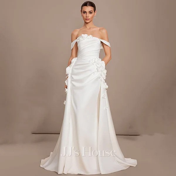 Convertible Dress - Canna Ivory Satin Gown