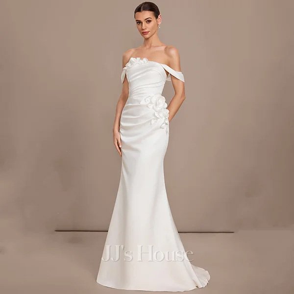 Convertible Dress - Canna Ivory Satin Gown
