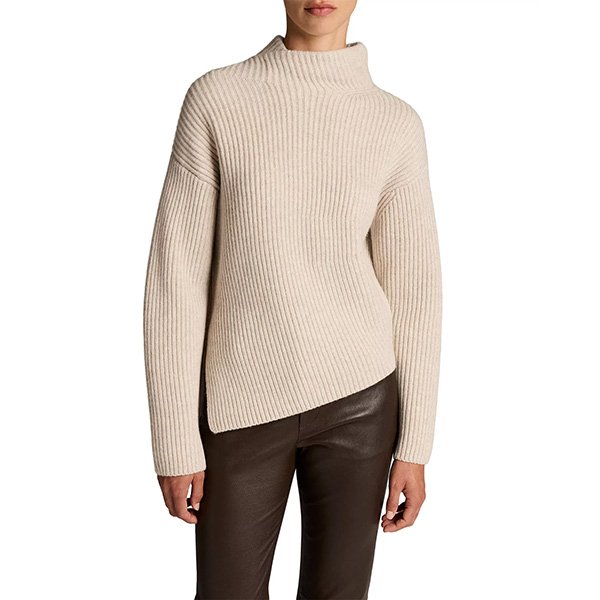 Draped Sweater - Ribbed Shawl | Vince