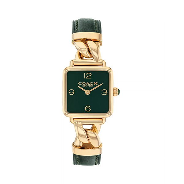 Gold Watch - Cass 22mm Green Dial | Coach