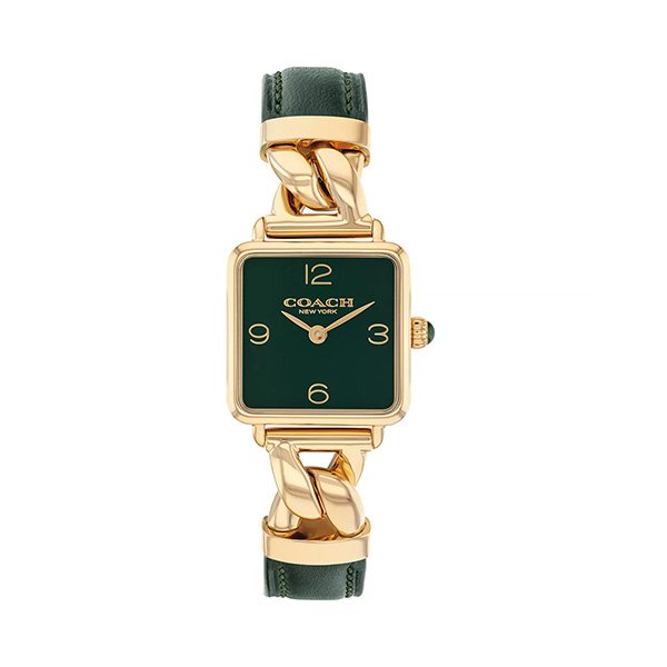Gold Watch - Cass 22mm Green Dial | Coach