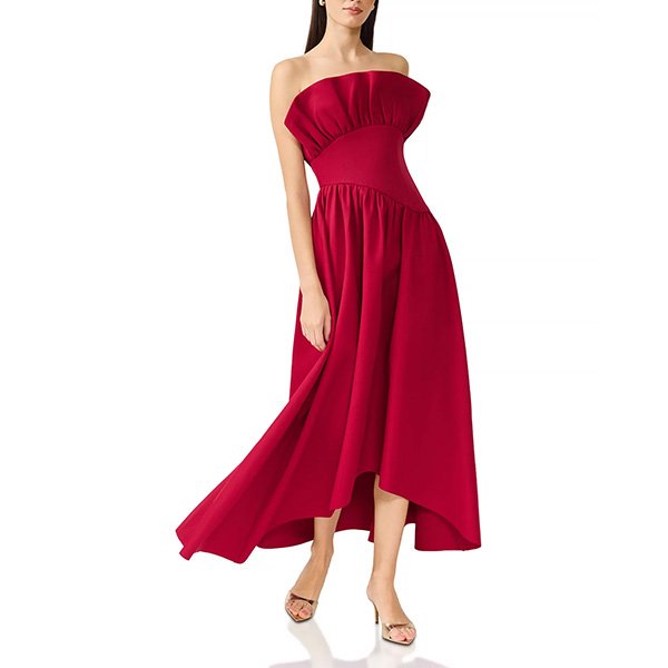 Laurel Dress - Burgundy Ruffle | Elliatt