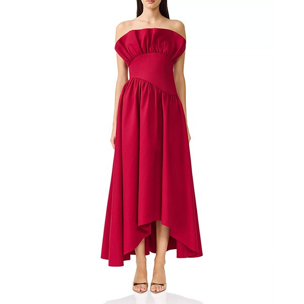 Laurel Dress - Burgundy Ruffle | Elliatt