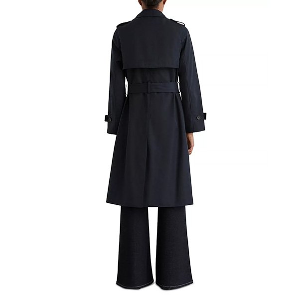 Long Trench Coat - Azura Removable Hood | REISS