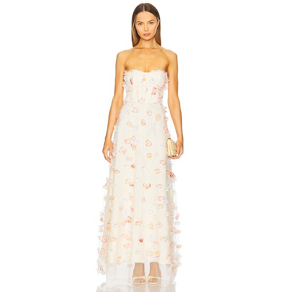 Strapless Dress - Livia Floral Maxi | ELLIATT