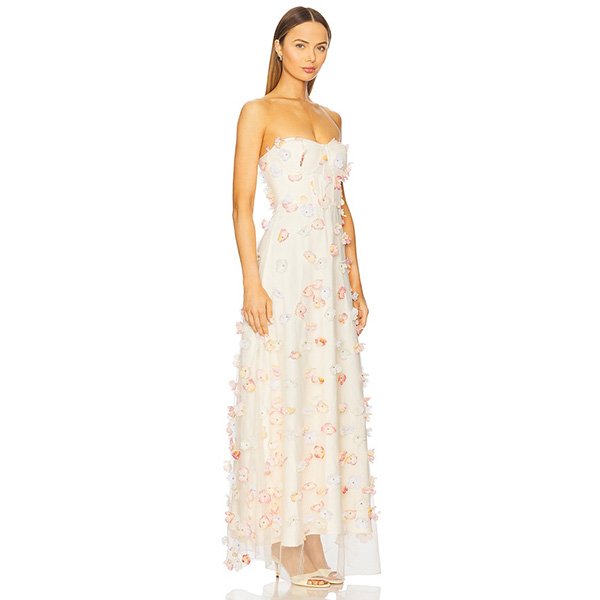 Strapless Dress - Livia Floral Maxi | ELLIATT