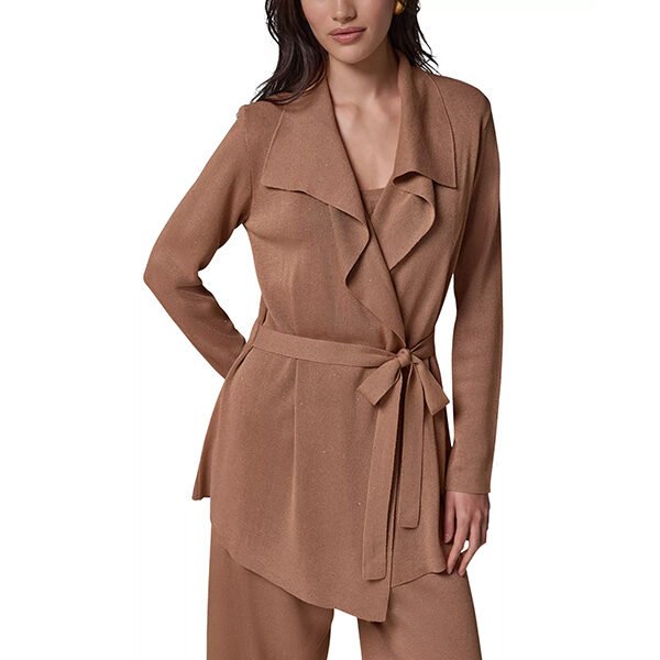 Waterfall Cardigan - Long Sleeve Wrap | Donna Karan